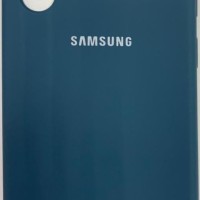 Накладка для Samsung Galaxy Note 10 Silicone cover морская волна