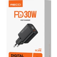 Сетевое зар. устр. Recci RC81E 2C 30W черное