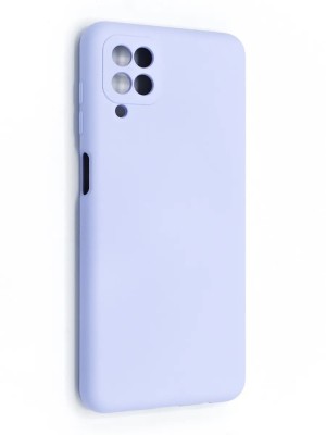 Накладка для Samsung Galaxy A12 Silicone cover без логотипа сиреневая Накладка для Samsung Galaxy A12 Silicone cover без логотипа сиреневая