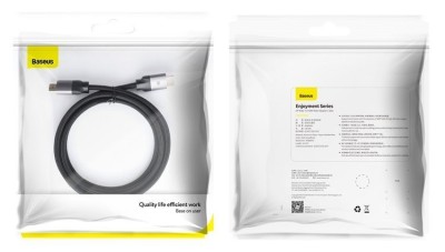 Кабель Baseus Enjoyment Series DisplayPort-HDMI 2м (CAKSX-I0G) Кабель Baseus Enjoyment Series DisplayPort-HDMI 2м (CAKSX-I0G)