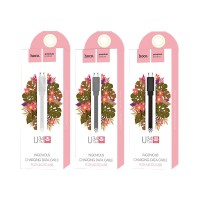 Usb Кабель-зарядка Micro Hoco U34 Ingenious 2.4A 1.2м плоский силиконовый белый