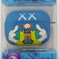 Силиконовый светящийся в темноте чехол для AirPods Pro Luxo Kaws рисунок №28
