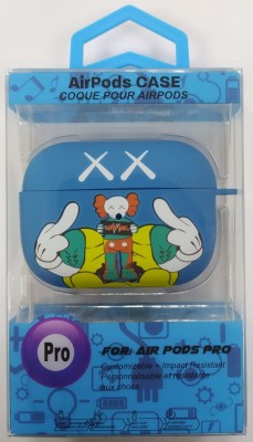 Силиконовый светящийся в темноте чехол для AirPods Pro Luxo Kaws рисунок №28 Силиконовый светящийся в темноте чехол для AirPods Pro Luxo Kaws рисунок №28