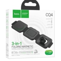 Беспроводное зарядное устройство 3in1 смартфон/Watch/AirPods Hoco CQ4 15W черное