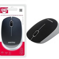 Мышь беспроводная Smartbuy ONE 368AG USB/DPI 800-1200-1600/3 кнопки/1AA черно-серая (SBM-368AG-KG)