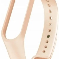 Ремешок для Xiaomi Mi Band 5 силиконовый бежевый
