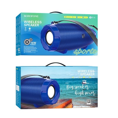 Bluetooth колонка Borofone BR14 Amplio sports BT5.0/2400mAh/2ч/16Вт синяя Bluetooth колонка Borofone BR14 Amplio sports BT5.0/2400mAh/2ч/16Вт синяя