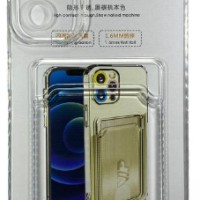 Чехол-накладка силикон с карманом под карту Samsung Galaxy A34 5G прозрачная
