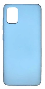 Накладка для Samsung Galaxy A51 Silicone cover голубая Накладка для Samsung Galaxy A51 Silicone cover голубая