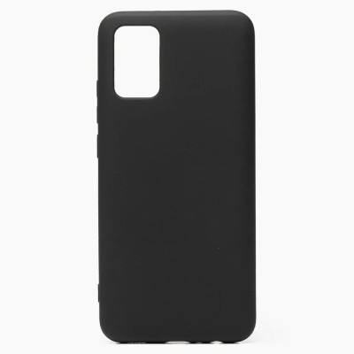 Накладка для Samsung Galaxy A02S/M02S Silicone cover черная Накладка для Samsung Galaxy A02S/M02S Silicone cover черная