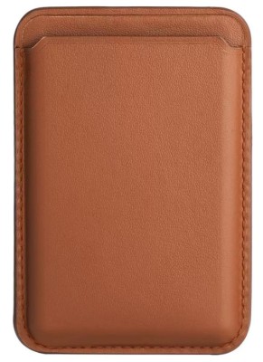 Кожаный чехол-бумажник для карт и визиток с анимацией MagSafe Leather Wallet для i-Phone коричневый Кожаный чехол-бумажник для карт и визиток с анимацией MagSafe Leather Wallet для i-Phone коричневый
