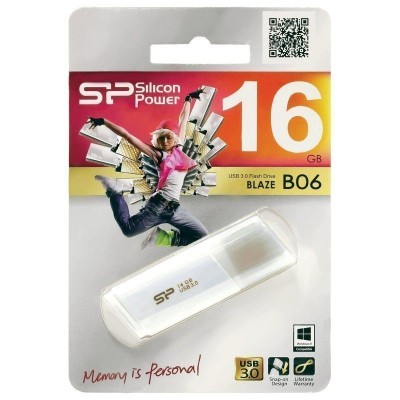 3.2 USB флеш накопитель Silicon Power 16GB Blaze B06 White 3.2 USB флеш накопитель Silicon Power 16GB Blaze B06 White