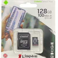 micro SDXC карта памяти Kingston 128 Class10 UHS-I Canvas Select Plus с адапт.(SDCS2/128GB)