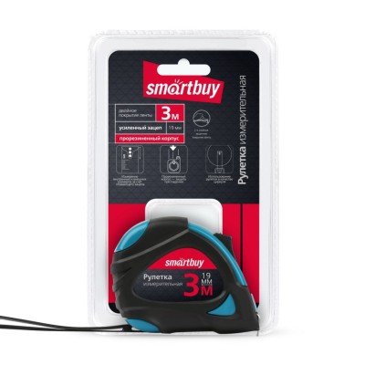 Рулетка измерительная Smartbuy Tools 3м х 19мм Рулетка измерительная Smartbuy Tools 3м х 19мм