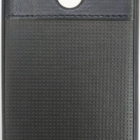 Накладка для Xiaomi Redmi 5X силиконовая кожзам с логотипом чёрный