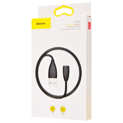 Usb Кабель-зарядка Lightning Baseus Small Pretty Waist 1м (CALMY-01) чёрный Usb Кабель-зарядка Lightning Baseus Small Pretty Waist 1м (CALMY-01) чёрный