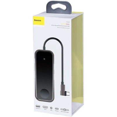 USB-C хаб Baseus Superlative 2USB/HD 4K/Audio/PD/Watch (CAHUB-AZ0G) черный USB-C хаб Baseus Superlative 2USB/HD 4K/Audio/PD/Watch (CAHUB-AZ0G) черный