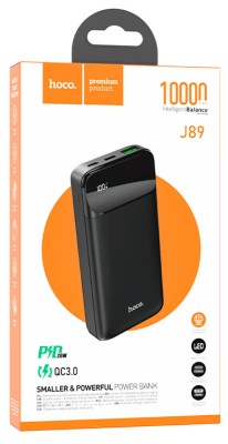 Powerbank Hoco J89 10000mAh 20W 1USB/Type-C черный Powerbank Hoco J89 10000mAh 20W 1USB/Type-C черный