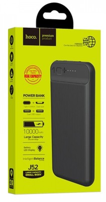 Powerbank Hoco J52 10000mAh 2A 2USB черный Powerbank Hoco J52 10000mAh 2A 2USB черный