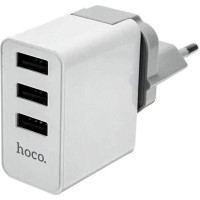 Сетевое зар. устр. Hoco C20 2,4A 3USB белое
