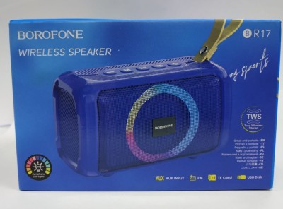 Bluetooth колонка Borofone BR17 BT5.1/1200mAh/4ч/5Вт/TF/AUX/FM синяя Bluetooth колонка Borofone BR17 BT5.1/1200mAh/4ч/5Вт/TF/AUX/FM синяя