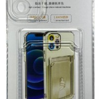 Чехол-накладка силикон с карманом под карту Samsung Galaxy A54 5G прозрачная