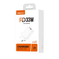 Сетевое зар. устр. Recci RC60E 1USB/1C 33W белое