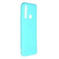 Накладка для Samsung Galaxy A21 Silicone cover голубая