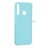 Накладка для Samsung Galaxy A21 Silicone cover голубая