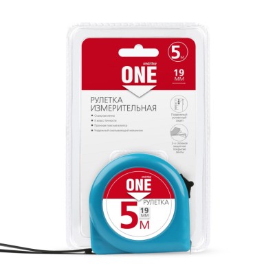 Рулетка измерительная Smartbuy One Tools 5м х 19мм Рулетка измерительная Smartbuy One Tools 5м х 19мм