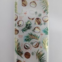 Накладка для Huawei Honor 8C пластик прозрачный рисунки в ассортименте