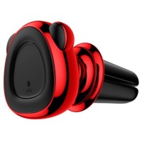 Держатель в автомобиль в воздуховод магнитный Baseus Bear Magnetic (SUBR-A09) красный