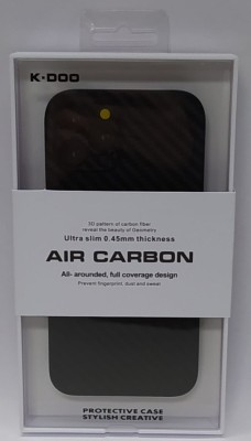 Накладка для i-Phone 12 Pro 6.1&quot; K-Doo Air Carbon пластик черная Накладка для i-Phone 12 Pro 6.1" K-Doo Air Carbon пластик черная