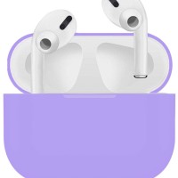 Силиконовый чехол для AirPods Pro сиреневый