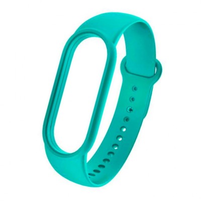 Ремешок для Xiaomi Mi Band 5 силиконовый бирюзовый Ремешок для Xiaomi Mi Band 5 силиконовый бирюзовый