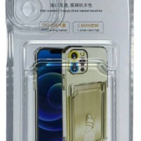 Чехол-накладка силикон с карманом под карту Samsung Galaxy A24 4G прозрачная