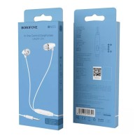Наушники с микрофоном Borofone BM25 Sound Edge 1.2м белые