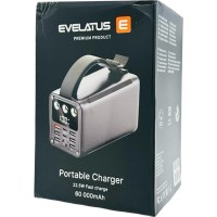 Powerbank Evelatus 60000mAh 6USB/2C 22.5W/20W черный