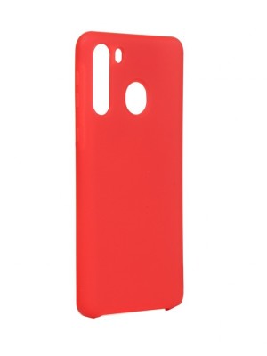 Накладка для Samsung Galaxy A21 Silicone cover красная Накладка для Samsung Galaxy A21 Silicone cover красная