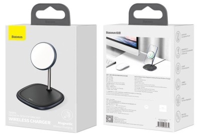 Беспроводное зарядное устройство Baseus Swan Magnetic 15W QC3.0 (WXSW-01) черное Беспроводное зарядное устройство Baseus Swan Magnetic 15W QC3.0 (WXSW-01) черное