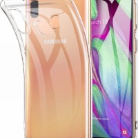 Чехол-накладка силикон 0.5мм Samsung Galaxy A40 прозрачный