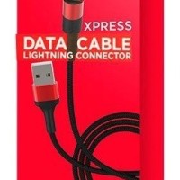 Usb Кабель-зарядка Lightning Hoco X26 Xpress 2.4A 1м в тканевой оплётке красный