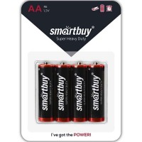 Батарейка солевая Smartbuy R6/4B (48/960)  (SBBZ-2A04B)
