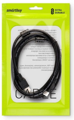 АудиоВидео кабель Smartbuy HDMI - HDMI ver.2.0 A-M/A-M, 2  фильтра, 2 м (K-352-20-2)/20 АудиоВидео кабель Smartbuy HDMI - HDMI ver.2.0 A-M/A-M, 2  фильтра, 2 м (K-352-20-2)/20