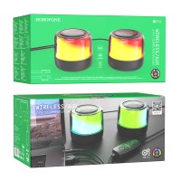 Bluetooth колонка Borofone BP12 2в1 USB/AUX черная