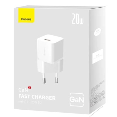 Сетевое зар. устр. Baseus GaN5 Fast Charger 1C 20W (CCGN050102) белое Сетевое зар. устр. Baseus GaN5 Fast Charger 1C 20W (CCGN050102) белое