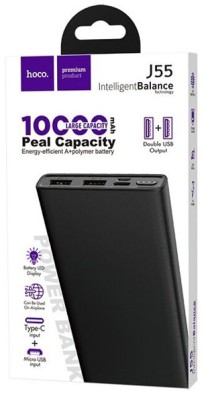 Powerbank Hoco J55 10000mAh 2USB черный Powerbank Hoco J55 10000mAh 2USB черный
