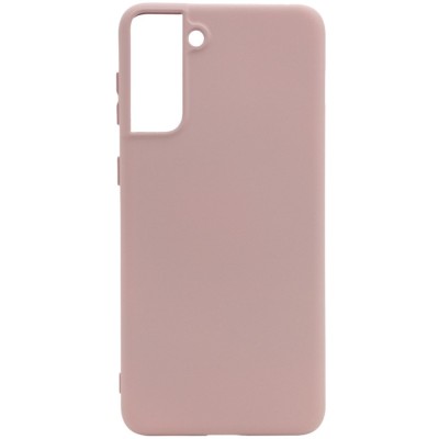 Накладка для Samsung Galaxy S21 Silicone cover без логотипа пудро Накладка для Samsung Galaxy S21 Silicone cover без логотипа пудро