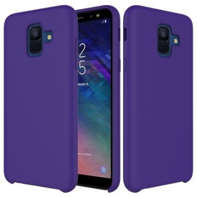 Накладка для Samsung Galaxy A6 (2018) Silicone cover фиолетовая Накладка для Samsung Galaxy A6 (2018) Silicone cover фиолетовая