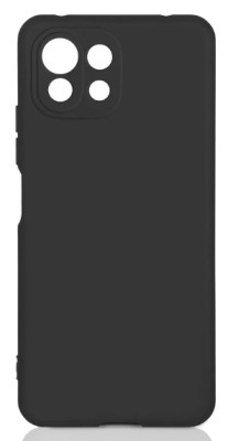 Накладка для Xiaomi Mi 11 Lite Silicone cover без логотипа черная Накладка для Xiaomi Mi 11 Lite Silicone cover без логотипа черная